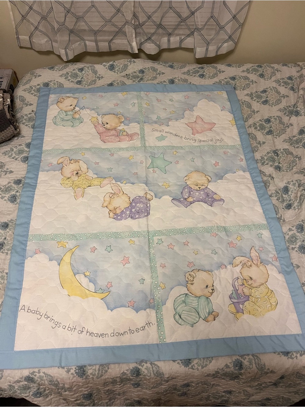 Vintage Precious Moments Baby Quilt